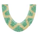 NO RESERVE | EMERALD AND COLORED SAPPHIRE NECKLACE - Foto 1