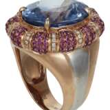 SAPPHIRE, RUBY AND DIAMOND RING - фото 3