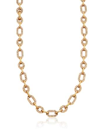 NO RESERVE | DIAMOND AND GOLD LONGCHAIN NECKLACE - фото 1