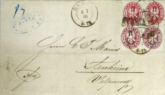 Brief, Preussen Abstempelung - фото 1