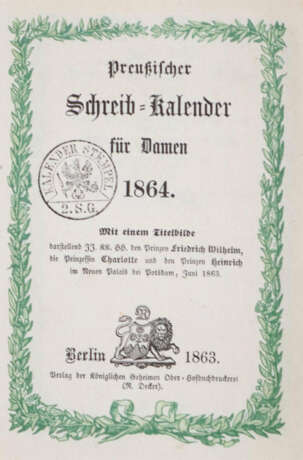 Preußischer Schreib-Kalender - photo 1
