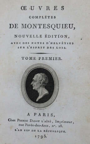 Montesquieu,(C.L.de Secondat). - Foto 1
