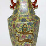 China Vase mit Mingdrachen. - Foto 2