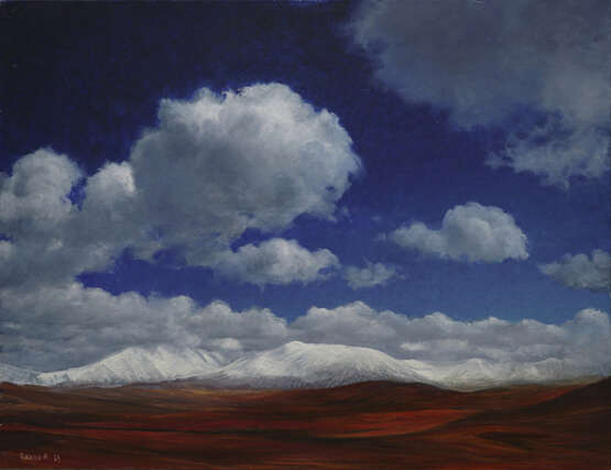 “I FALL INTO THE SKY (ALTAI PLATEAU UKOK)” Landscape painting - photo 1