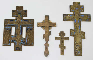 Orthodoxe Bronzekreuze.