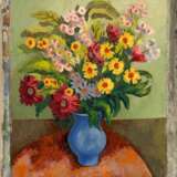 Schaefler, Fritz (1888 Eschau - 1954 Köln). Blumenstrauß in blauer Vase - Foto 1