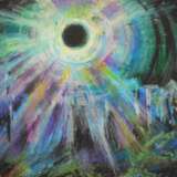 Солнечное затмение 10.06.2021 пастельная бумага Oil pastel Contemporary art Ukraine 2021 - photo 2