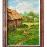 ВСПОМИНАЯ ДЕТСТВО Масло на панели Oil painting Realism Rural landscape Ukraine 2021 - photo 1