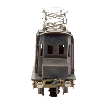 wohl MÄRKLIN E-Lok aus Kupfer, Spur 0, 1930er/40er Jahre, - photo 4