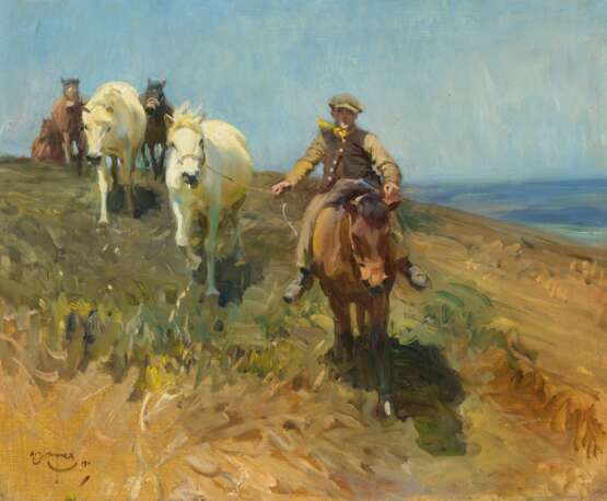 Sir Alfred James Munnings, P.R.A., R.W.S. (British, 1878-1959) - Foto 1