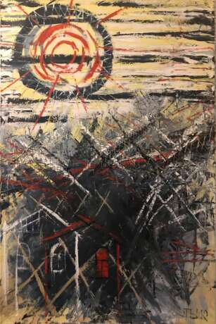 Painting “Neutral zone”, Canvas on the subframe, Oil, Georgia, 2021 - photo 1