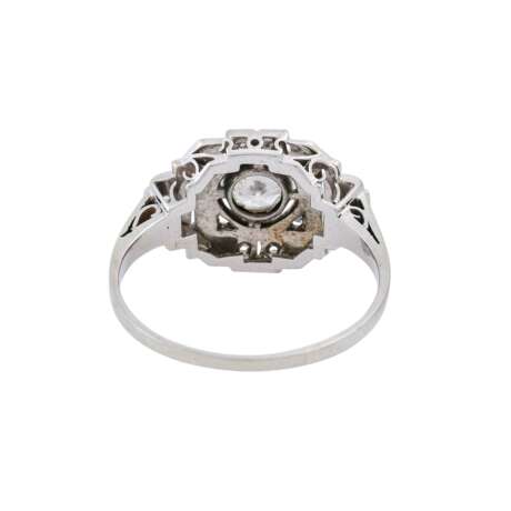 Art Déco Ring mit Altschliffdiamant von 0,35 ct, - photo 4