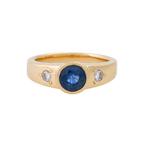 Ring mit Saphir ca. 1,3 ct und Brillanten - photo 2