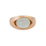 Ring mit grünlichem Mondsteincabochon, - Foto 2