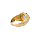 Ring mit Aquamarin ca. 2,4 ct und 18 Brillanten - photo 3