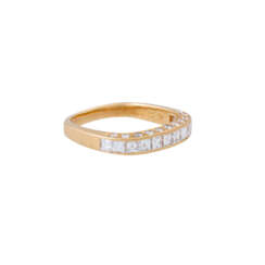 GÜBELIN Ring mit 12 Prinzess-Diamanten zusammen ca. 0,7 ct,