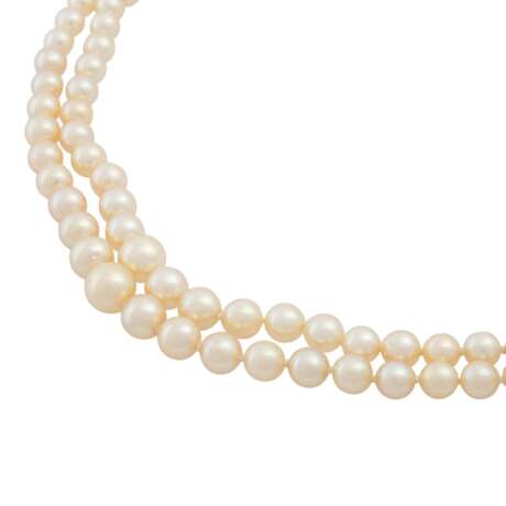 2-reihige Perlenkette, - Foto 5