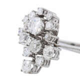 Ring mit 15 Altschliffdiamanten von zusammen ca. 1,9 ct, - photo 5