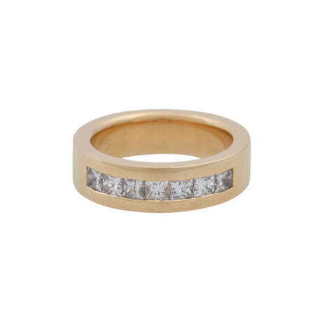 WEMPE Ring mit 7 Diamanten im Prinzess-Schliff von zusammen ca. 1 ct, - фото 2