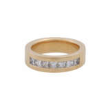 WEMPE Ring mit 7 Diamanten im Prinzess-Schliff von zusammen ca. 1 ct, - Foto 2