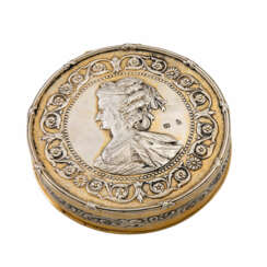 ARTHUR OTTO runde Deckeldose, 800 Silber, 20. Jahrhundert