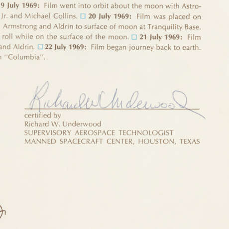 Apollo 11 1969: Authentisches Kamera Filmfragment - фото 3