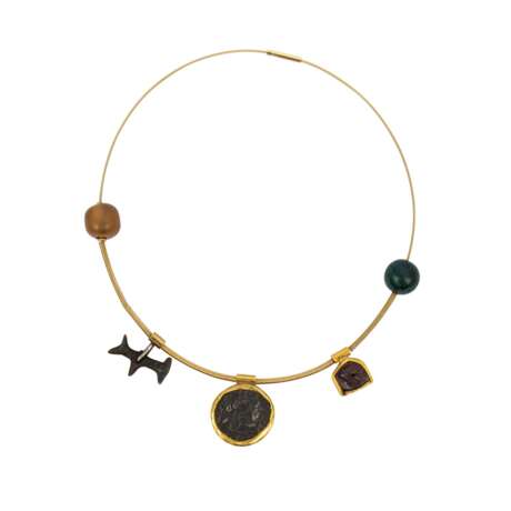 Außergewöhnliche goldene Halskette für Freunde persischer Kultur - Foto 3