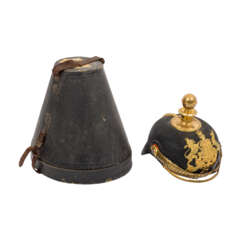 Württemberg - Pickelhaube Artillerie mit Koffer