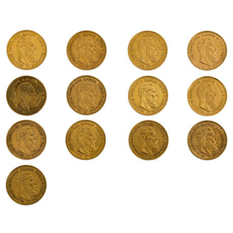 Preussen/GOLD - 13 x 10 Goldmark 1888 A - Foto 1