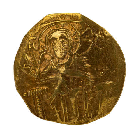 Byzant. Reich - Hyperpyron/ Gold-Skyphat 13. Jahrhundert., Kaiserreich Nikaia - Foto 3