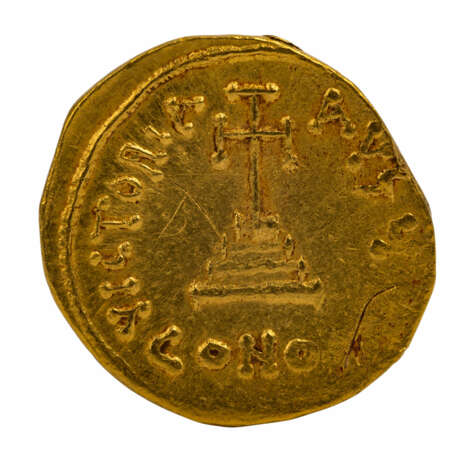 Byzanz - Gold Solidus Mitte 7. Jahrhundert. n. Chr./Konstantinopel, Kaiser Constans II. - Foto 3