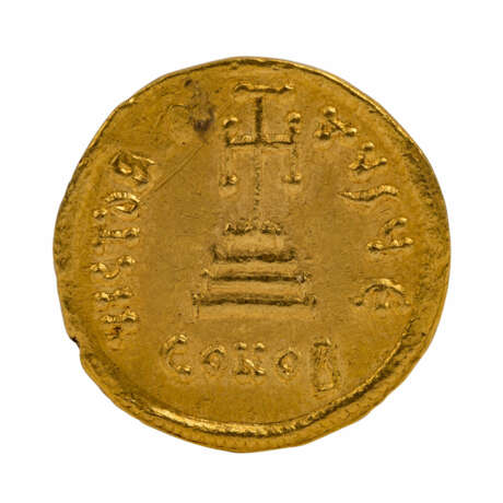Byzant. Reich - Goldsolidus Mitte 7. Jahrhundert.n.Chr./Konstantinopel, Constans II. - photo 3