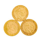 Preussen/GOLD - Konvolut aus 3 x 20 Goldmark - photo 1