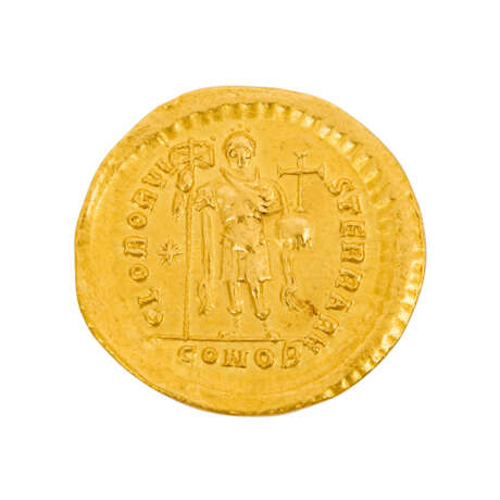 Byzantinisches Reich - Goldsolidus 1.H. 5. Jahrhundert. Chr./Konstantinopel - photo 2