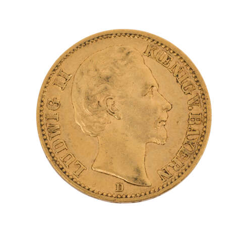 Bayern/GOLD - 20 Mark 1872 D - photo 1