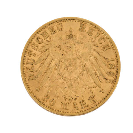 Bayern/GOLD - 20 Mark 1895 D - photo 2