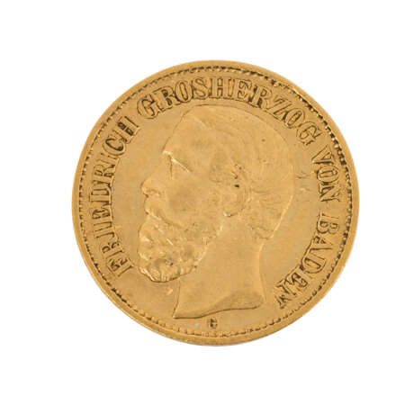 Baden/GOLD - 10 Mark 1881 G - photo 2