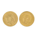 GB/GOLD - 2 x 1 Sovereign 1909 - Foto 1