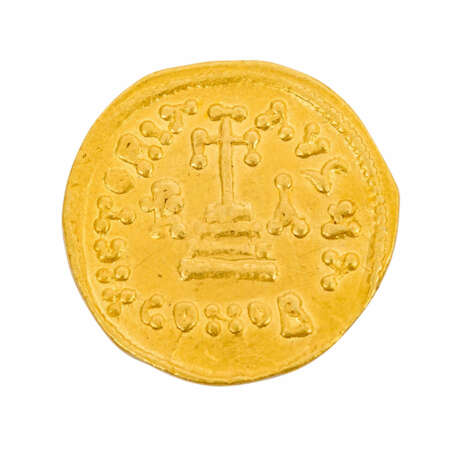 Byzantinisches Reich - Goldsolidus 1.H. 7. Jahrhundert.n.Chr./ Konstantinopel - Foto 2
