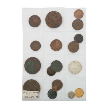 Russland - 18./19. Jahrhundert, Sammlung von 18 Münzen, - фото 2