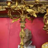 “Mantel clock and pair of candelabra in the Baroque style XIX century” - photo 2