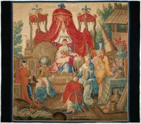 A SET OF SIX AUBUSSON TAPESTRIES FROM THE TENTURE CHINOISE SERIES
