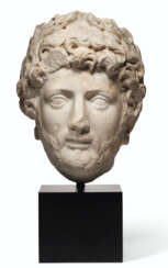 A ROMAN MARBLE PORTRAIT HEAD OF THE EMPEROR HADRIAN
