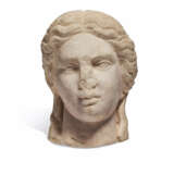 A ROMAN MARBLE HEAD OF APOLLO - photo 1