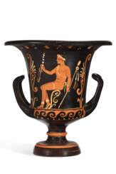 A PAESTAN APPLIED RED-FIGURED CALYX-KRATER