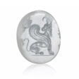 A GRECO-PERSIAN GRAY CHALCEDONY SCARABOID WITH A BEARDED MALE GOAT-SPHINX - Auction prices