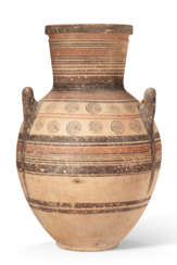 A CYPRIOT BICHROME WARE POTTERY AMPHORA
