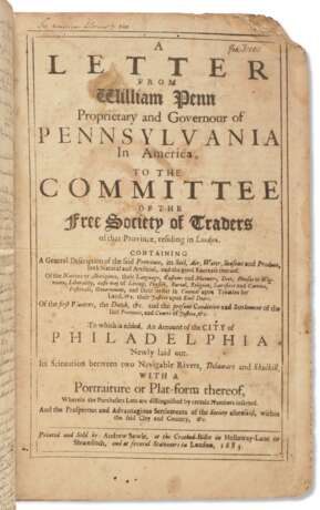Shakespeare, William. Letter from William Penn Proprietary and Governour of Pennsylvania in America, to the Committee of the Free Society of Traders of that Province - Foto 2