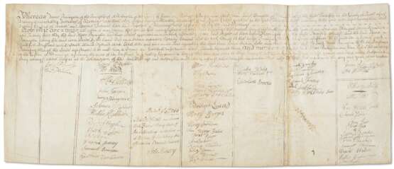 Shakespeare, William. A birth certificate for an early member of the Penington family - photo 2