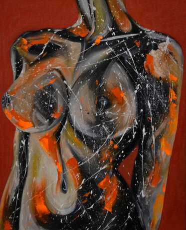 Фрагмент женского тела 3 pairs холст на мдф Oil on canvas Contemporary art Byelorussia 2021 - photo 2